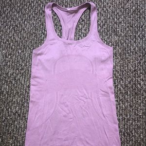 Pink/purple Lululemon swiftly tech tank